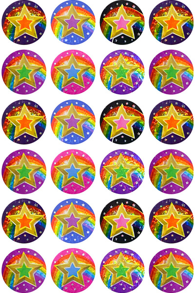Stars Laser Stickers