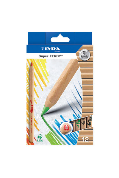 LYRA Super Ferby Nature Pencils - Pack of 12