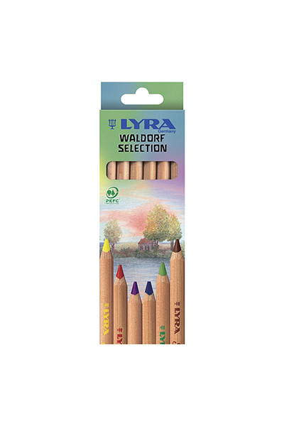 LYRA Super Ferby Nature Waldorf Pencils - Pack of 6