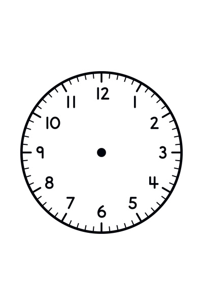 Analogue Clock (Large) - Learning Stamp