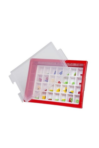 Letter Storage Tray Set - Red