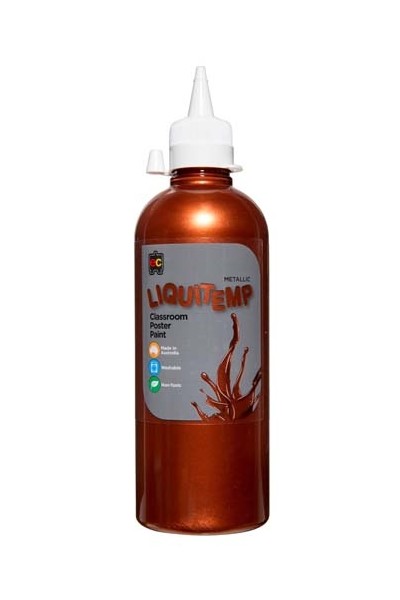 Liquitemp Metallic Poster Paint 500mL - Copper