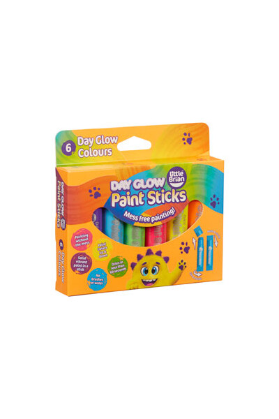 Little Brian Paint Sticks - Day Glow (Pack of 6)