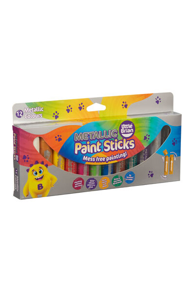 Little Brian Paint Sticks - Metallic (Pack of 12)
