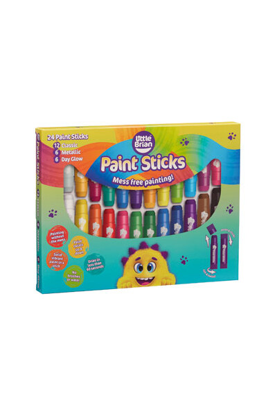 Little Brian Paint Sticks - Assorted (Pack of 24)