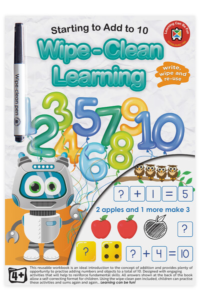 Wipe-Clean Learning Starting To Add To 10
