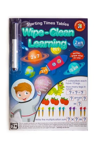 Wipe-Clean Learning - Starting Times Tables