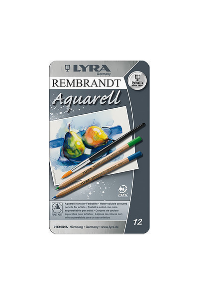 LYRA Rembrandt Aquarell Water-Soluble Pencils - Tin of 12