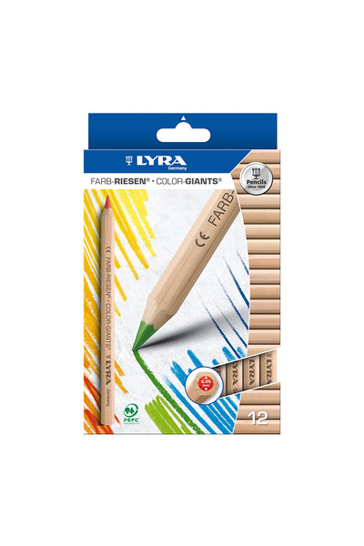 LYRA Colour Giants Nature Pencils - Pack of 12