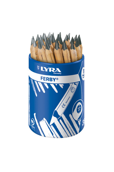 LYRA Ferby Nature Graphite 2B Pencils - Pot of 36