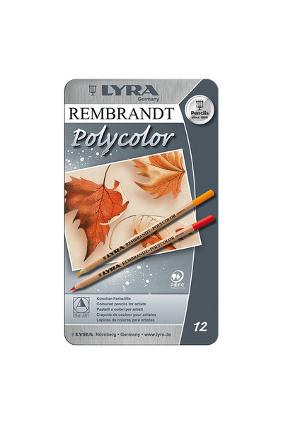 LYRA Rembrandt Polycolour Pencils - Tin of 12