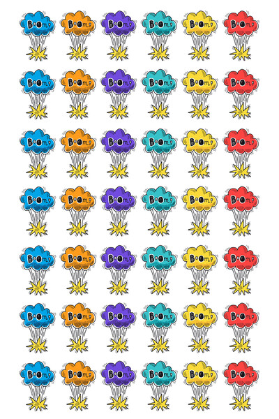 Boom! Stickers