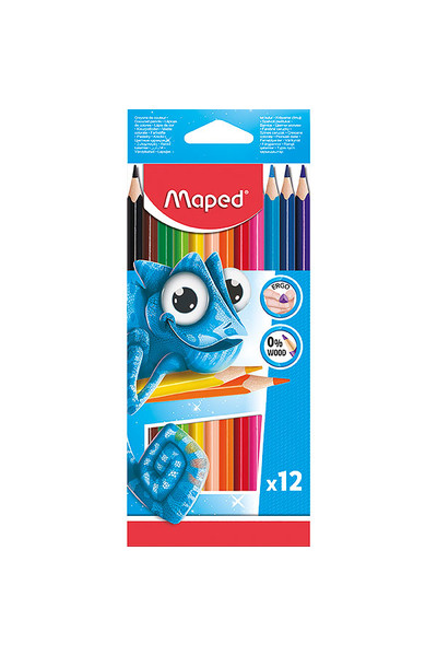 Maped Coloured Pencils - Pulse (Wood Free): Box of 12