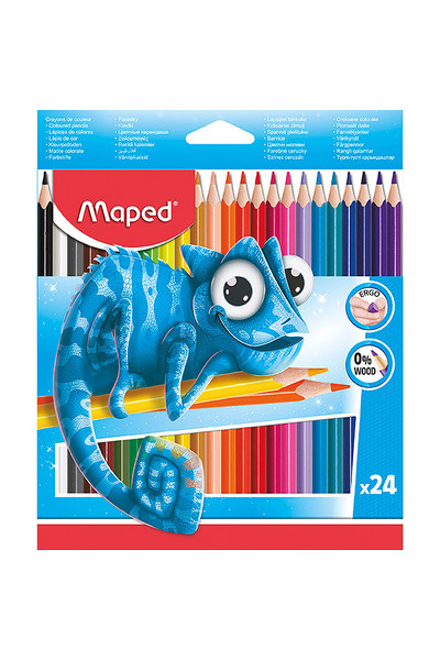 Maped Coloured Pencils - Pulse (Wood Free): Box of 24