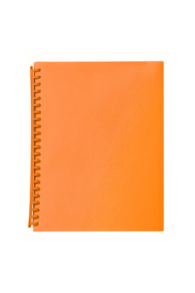 Marbig Display Book (A4) - 20 Pocket Refillable Translucent: Orange ...