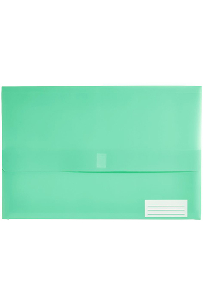 Marbig Document Wallet (Foolscap) - Polypick Translucent: Teal
