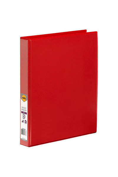 Marbig Clearview Insert Binder A4 - 25mm 2D (Red)