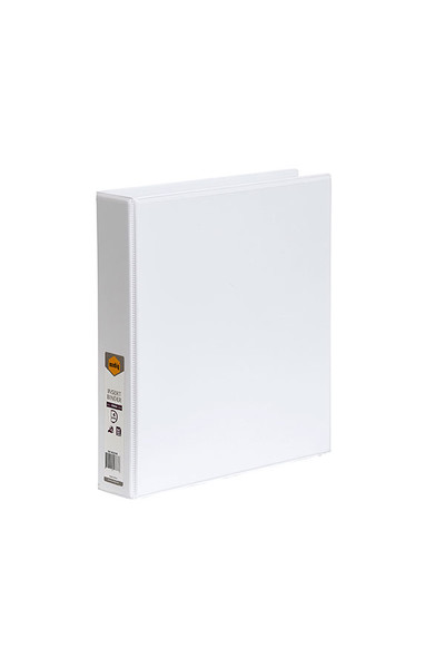 Marbig Binder Insert (A4 Clearview) - 4 D-Ring 38mm: White