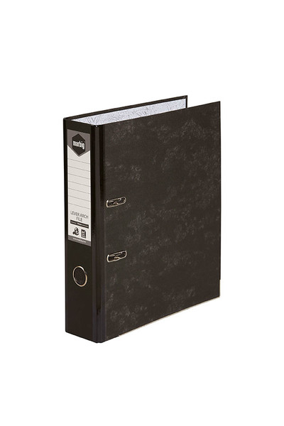 Marbig Lever Arch File - A4: Spine Black
