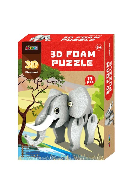 Avenir - 3D Foam Puzzle: Elephant
