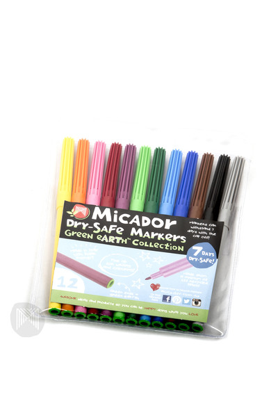 Micador Markers - Dry Safe: Assorted (Pack of 12)