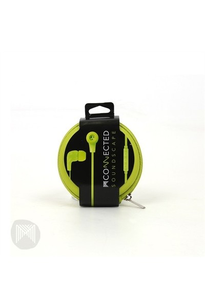 MConnected Earphones - Soundscape with Remote: Green