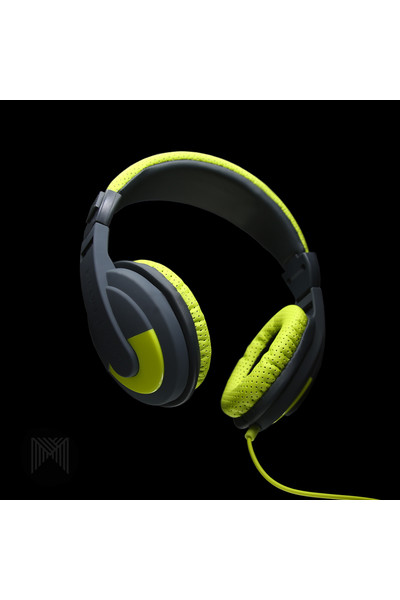 MConnected Headphones - Over Ear Soundstorm Headphones with Remote: Green