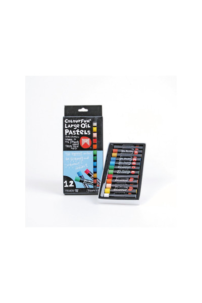 Micador Oil Pastels - Large Colourfun (Pack of 12)