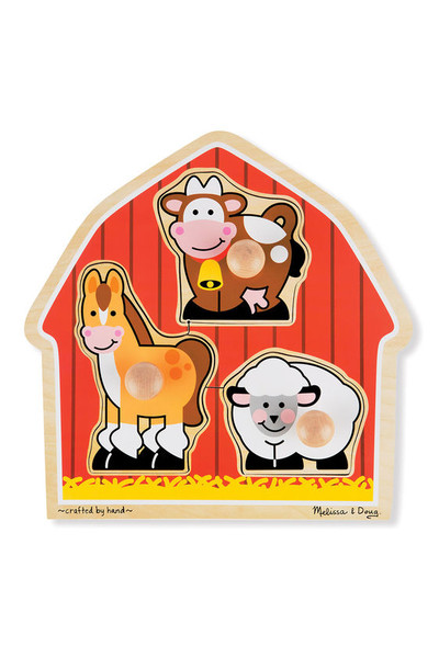 Jumbo Knob Puzzle - Barnyard Animals