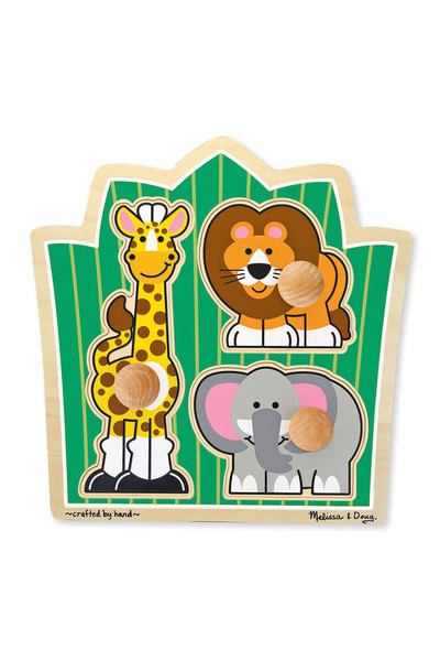 Jumbo Knob Puzzle - Jungle Friends