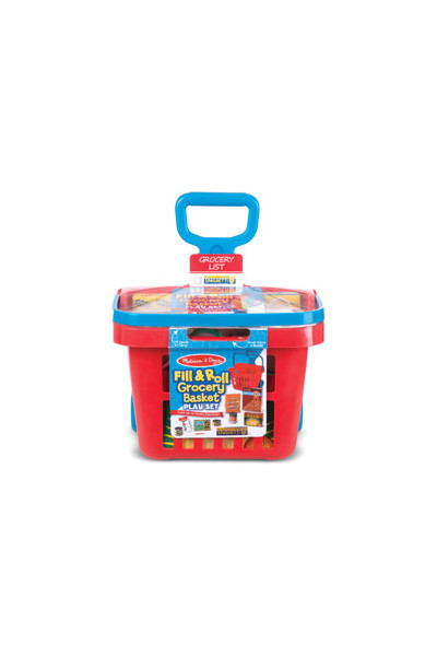 Fill & Roll Grocery Basket Play Set
