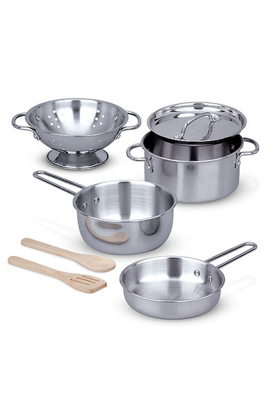 Let's Play House! - Stainless Steel Pots & Pans Play Set