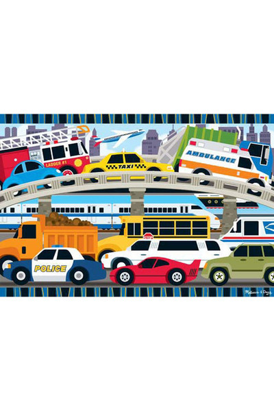 Floor Puzzle - 24 Pieces: Traffic Jam