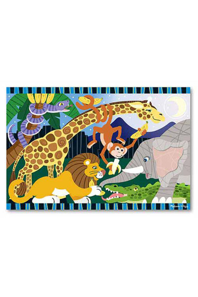 Floor Puzzle - 24 Pieces: Safari Social