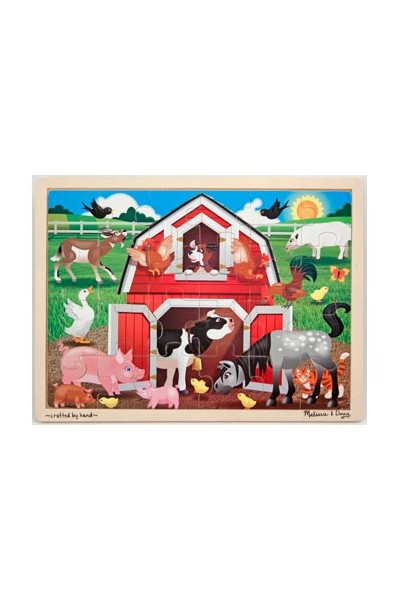 Wooden Jigsaw Puzzle - Barnyard Buddies