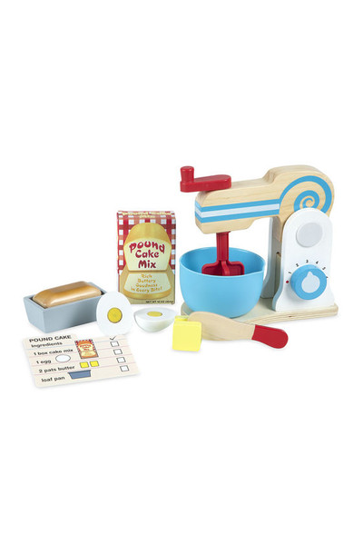 Wooden Make-a-Cake Mixer Set