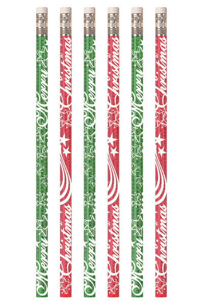 Christmas Glitters Pencils - Box of 100