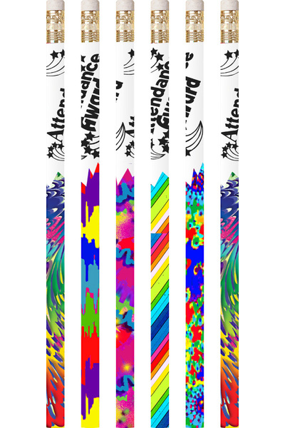 Attendance Award Pencils - Pack of 10