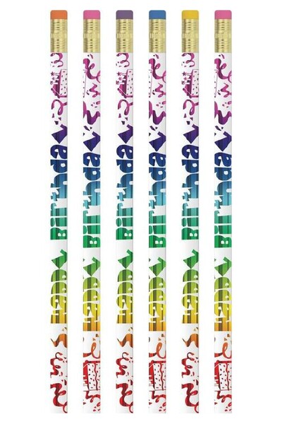 Happy Birthday Pencils - Pack of 10