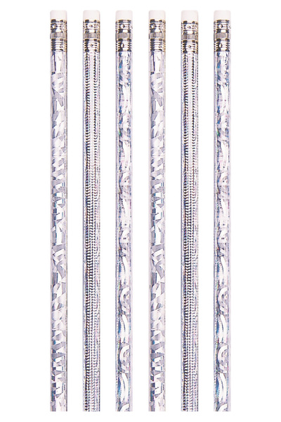 Silver Glitz Pencils - Box of 100
