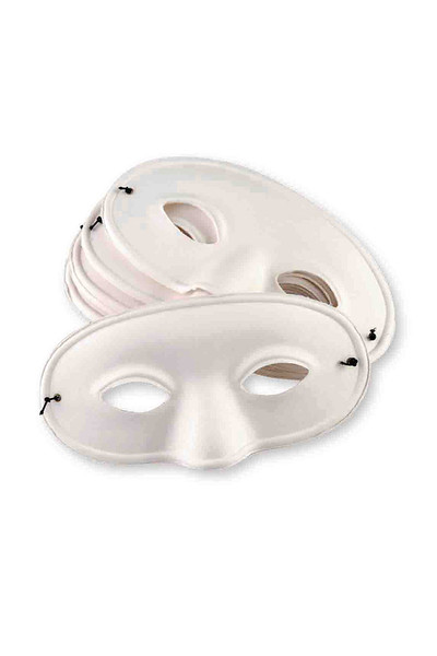 Half Mask Paper Mache - Pack of 4