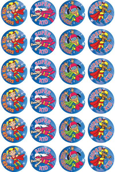 Super Kid (Girl) Merit Stickers (Previous Design)