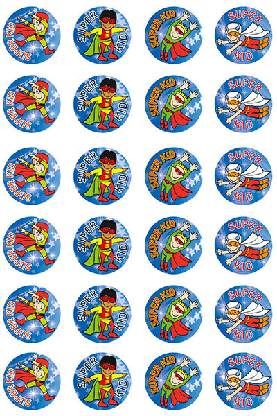 Super Kid (Boy) Merit Stickers (Previous Design)