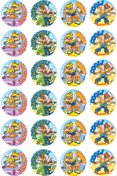 Dancing Mice Merit Stickers