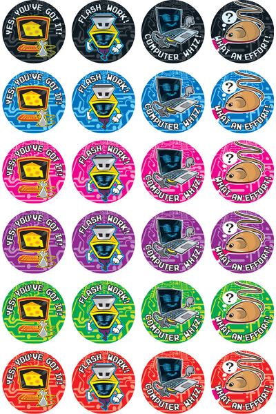 Computer Whizz Merit Stickers (Previous Design)