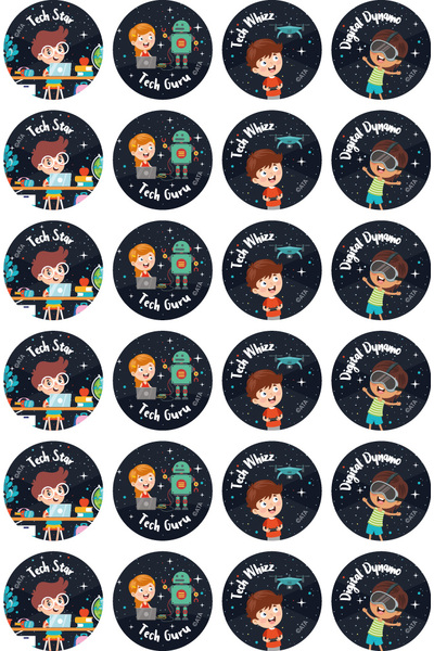 Computer Whizz - Merit Stickers (Pack of 96)