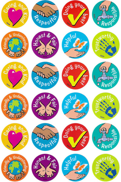 Character Values Merit Stickers (Previous Design)
