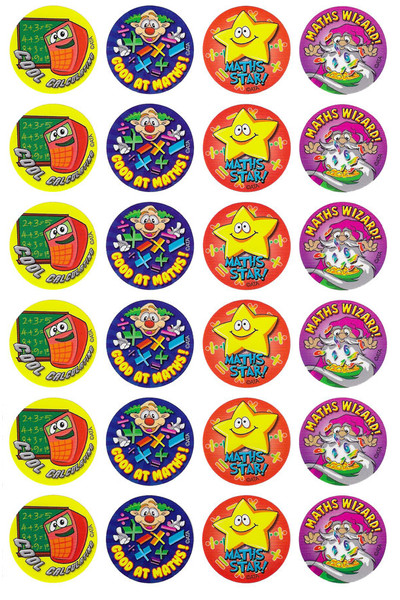 Maths Star Merit Stickers (Previous Design)