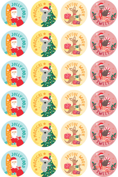 Christmas - Merit Stickers (Pack of 96)