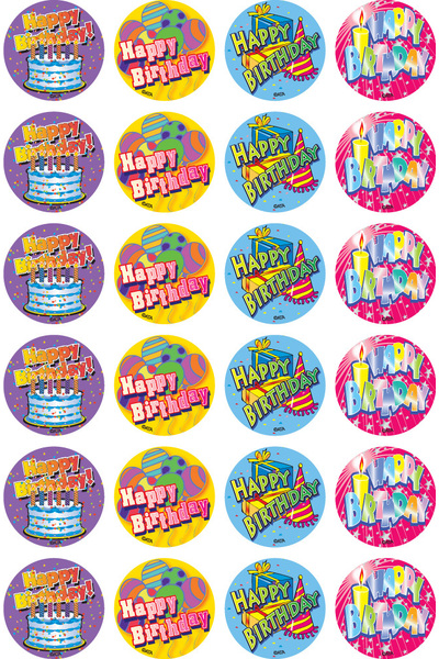 Birthday Merit Stickers (Previous Design)